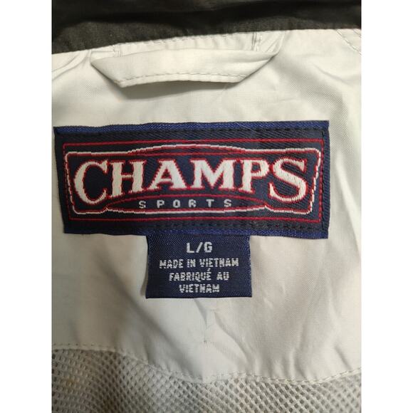 Champs Sports Men's gray and black hooded with pockets windbreaker Size Large - Picture 12 of 12